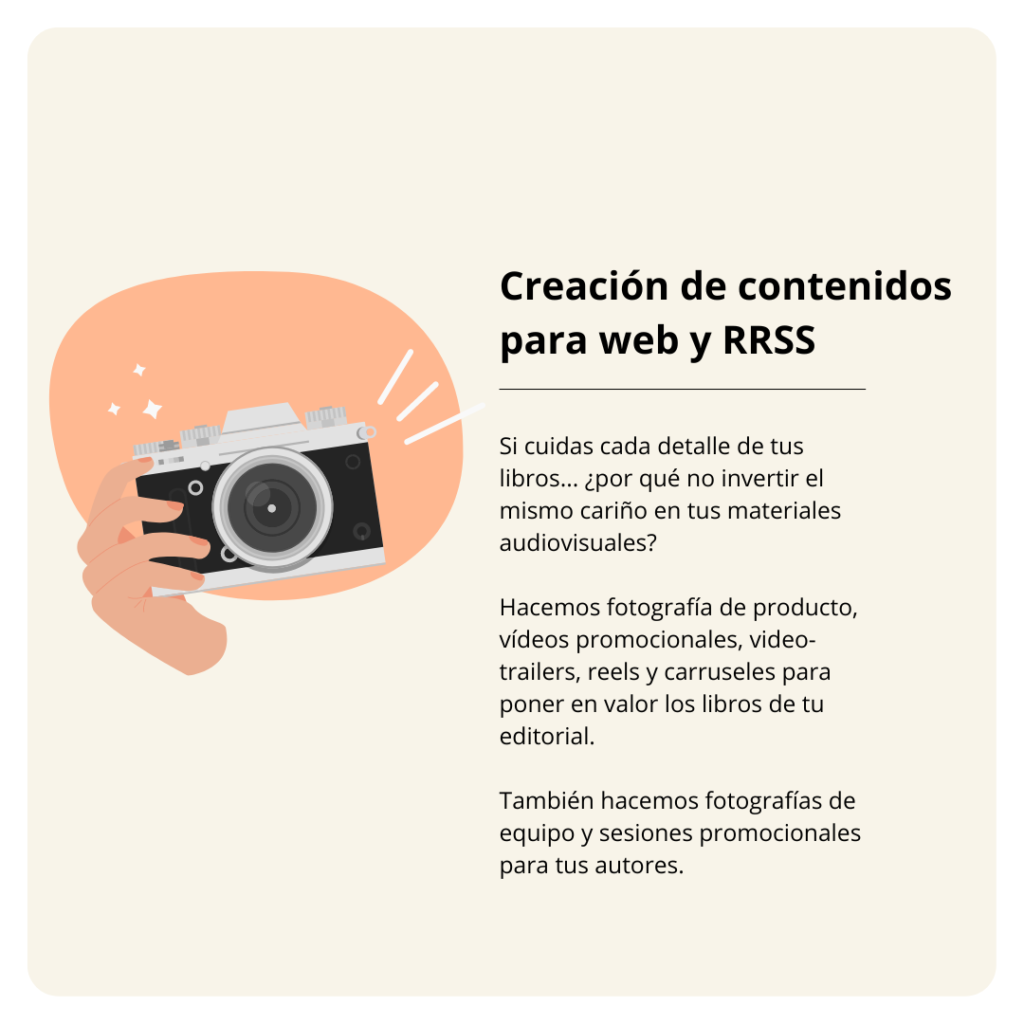 Servicio de creación de contenidos para editoriales