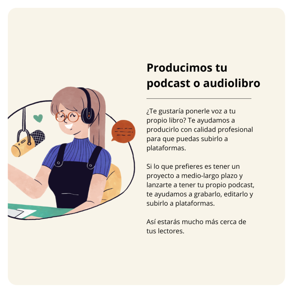 Producción de podcasts y audiolibros